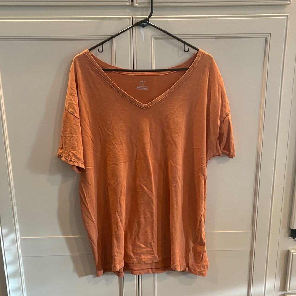 Aerie Orange Short Sleeve Tee